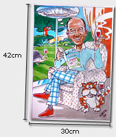 Each card measures 30cm x 42cm